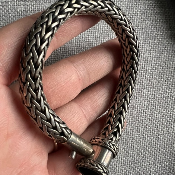 Men's Massive Sterling Silver Braided Bracelet 71.9g